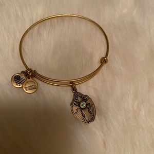 Alex and Ani Copper Crystal Dove Bracelet